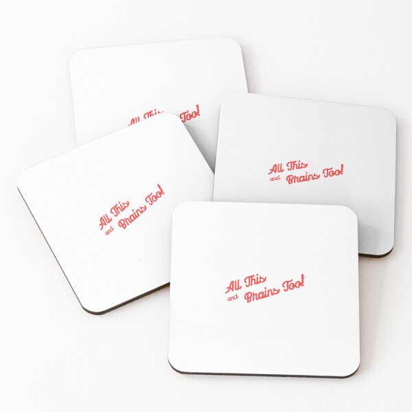 Item preview, All This and Brains Too! in Red designed and sold by MayaInStem.