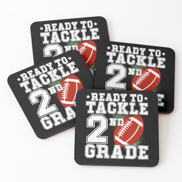 Item preview, ready To Tackle second Grade 2nd Grade Back To School - Funny Football First day of School designed and sold by CORJIDOG-ART.