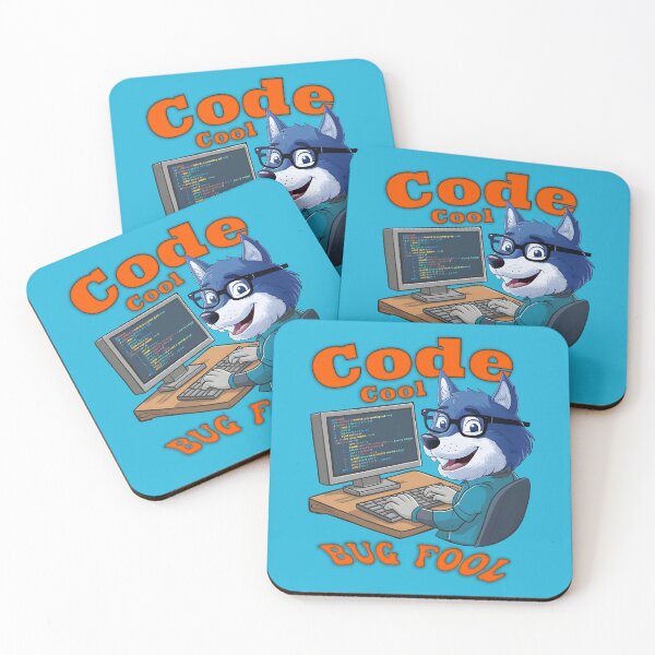 Item preview, Wolf Programmer - Code Cool, Bug Fool    designed and sold by socozora.