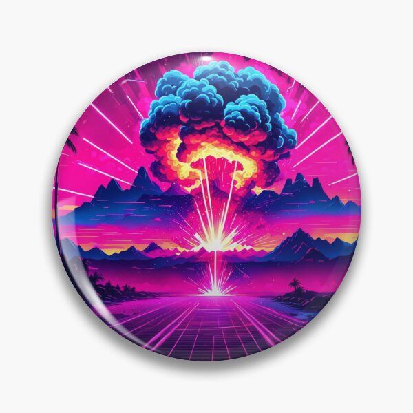 Item preview, Retrowave Atomic Explosion designed and sold by RetroThreadedTs.
