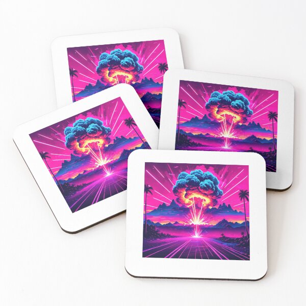 Item preview, Retrowave Atomic Explosion designed and sold by RetroThreadedTs.