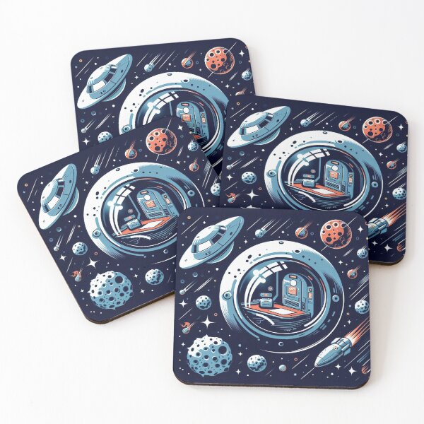 Item preview, Lost in Space, Inside the Cosmic Moon, Retro Style designed and sold by Past-Midnight.