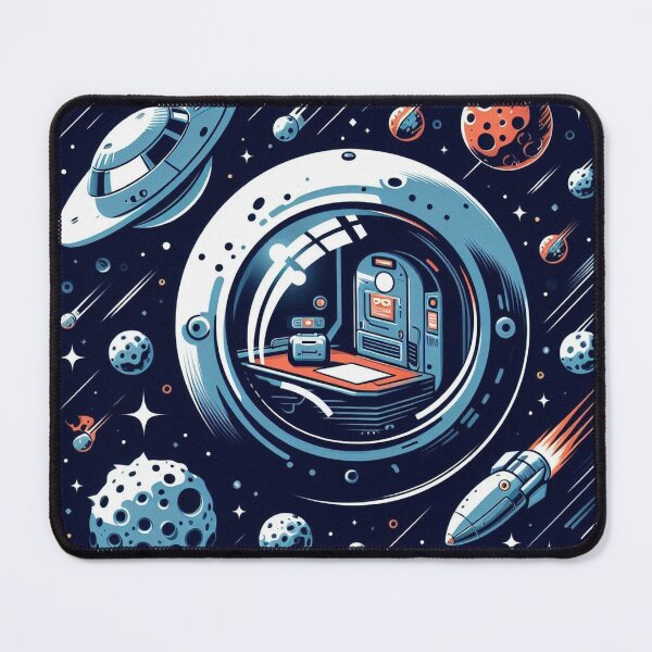 Item preview, Lost in Space, Inside the Cosmic Moon, Retro Style designed and sold by Past-Midnight.
