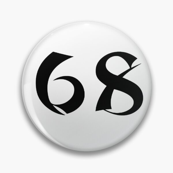 Item preview, 68, sixty-eight, black, shangai designed and sold by Numbers-Art.