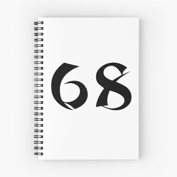 Item preview, 68, sixty-eight, black, shangai designed and sold by Numbers-Art.