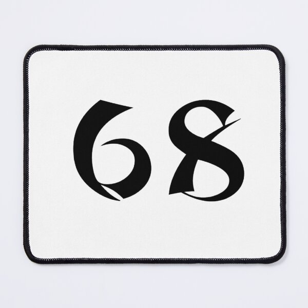 Item preview, 68, sixty-eight, black, shangai designed and sold by Numbers-Art.