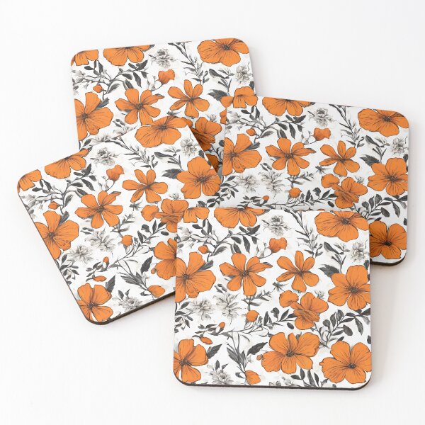Item preview, Orange Flowers designed and sold by PastelDreamz.