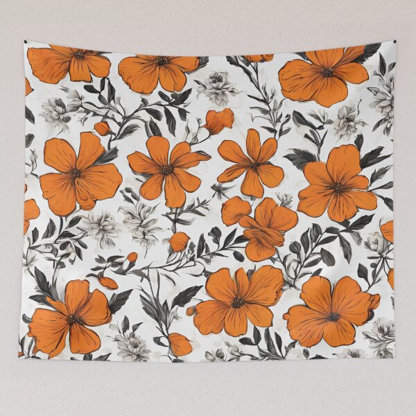 Item preview, Orange Flowers designed and sold by PastelDreamz.