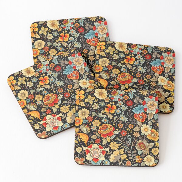 Item preview, Intricate Floral Pattern 2 flowers design designed and sold by LD ART.