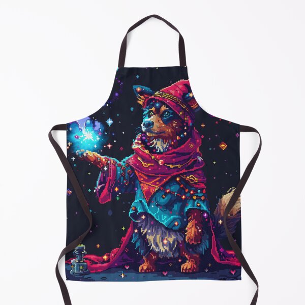 Item preview, Cute Puppy Wizard Pixel Art designed and sold by Kaos-Bit.