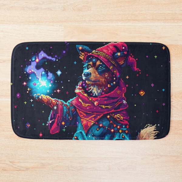 Item preview, Cute Puppy Wizard Pixel Art designed and sold by Kaos-Bit.