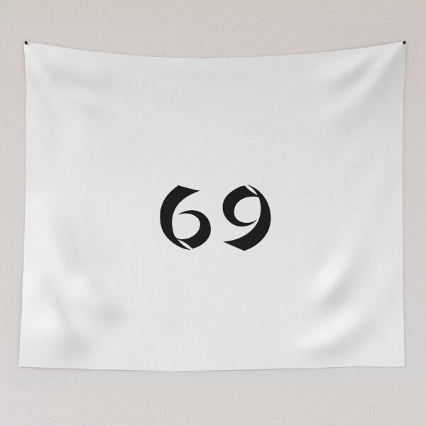 Item preview, 69, sixty-nine, black, shangai designed and sold by Numbers-Art.