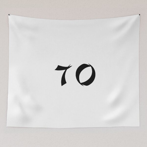 Item preview, 70, seventy, black, shangai designed and sold by Numbers-Art.