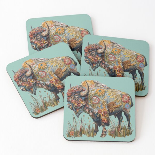 Item preview, Bison in Blooms designed and sold by aginlow.