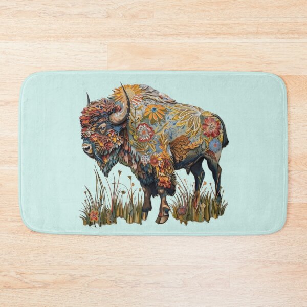 Item preview, Bison in Blooms designed and sold by aginlow.