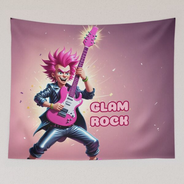 Item preview, Glam rock guitarist designed and sold by Artbellachi.