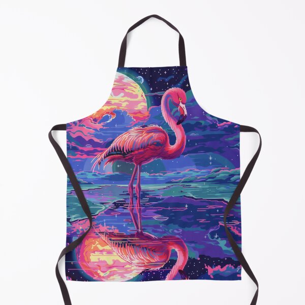Artikelvorschau, Kosmische Flamingo-Pixelkunst entworfen und verkauft von Kaos-Bit.