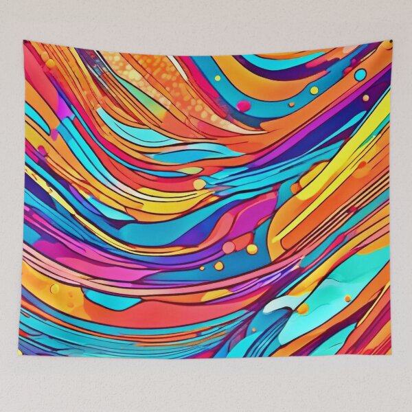 Item preview, Vibrant Swirl of Colors designed and sold by Health And Fitness Posts e-Store.