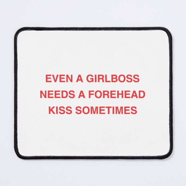 Item preview, Even a Girlboss Needs a Forehead Kiss Sometimes in Red designed and sold by MayaInStem.