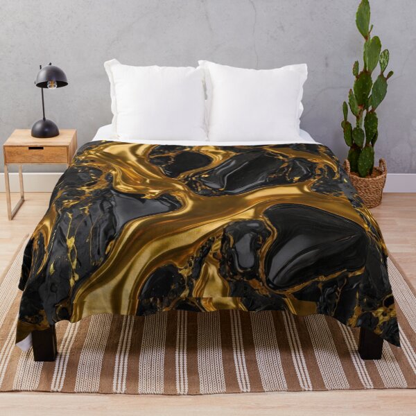 Item preview, Black and Gold Abstract 14 designed and sold by Courtney Croxall.