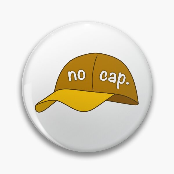 Item preview, No Cap Gen Z Funny Slang Sticker Yellow designed and sold by Splash-of-Ink.