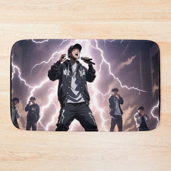 Item preview, Rapper on stage electrifies the atmosphere designed and sold by Artbellachi.