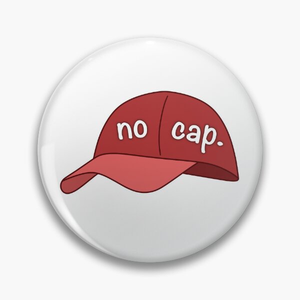 Item preview, No Cap Gen Z Funny Slang Sticker Red designed and sold by Splash-of-Ink.