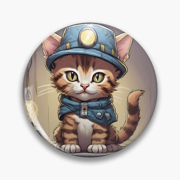 Item preview, Electrician  Kitty designed and sold by denydesigns.