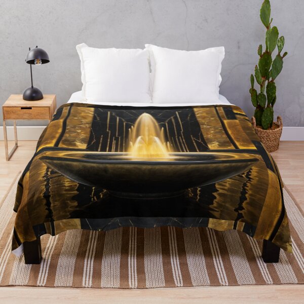 Item preview, Black and Gold Fountain designed and sold by Courtney Croxall.