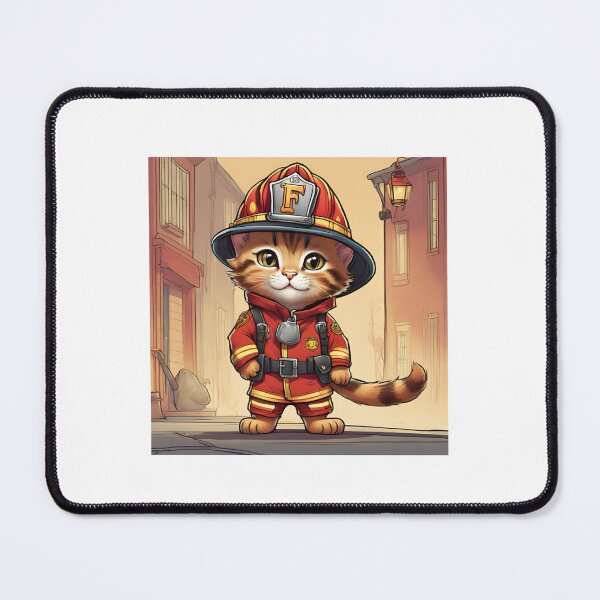 Item preview, Fireman  Kitty designed and sold by denydesigns.