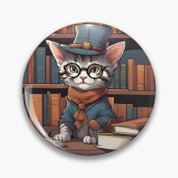 Item preview, Librarian  Kitty designed and sold by denydesigns.