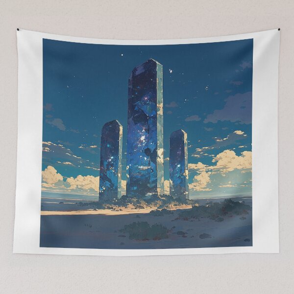 Item preview, Three Monoliths in Desert Landscape designed and sold by Christian Weiss.