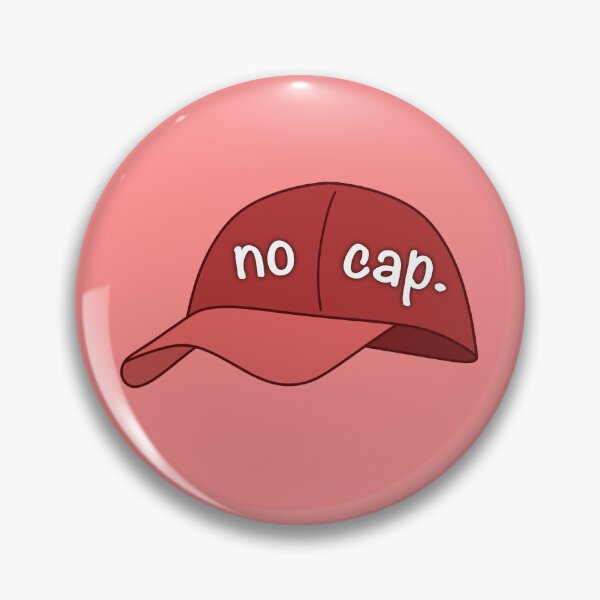 Item preview, No Cap Gen Z Funny Slang Sticker Red No Outline designed and sold by Splash-of-Ink.