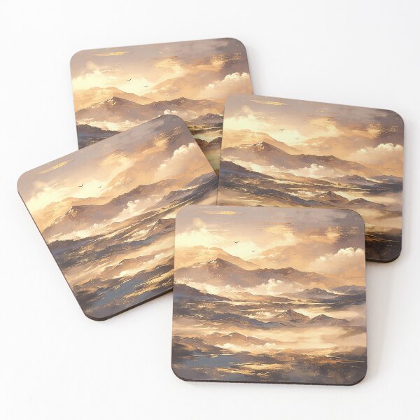 Item preview, Mountains with Golden Tips designed and sold by Christian Weiss.