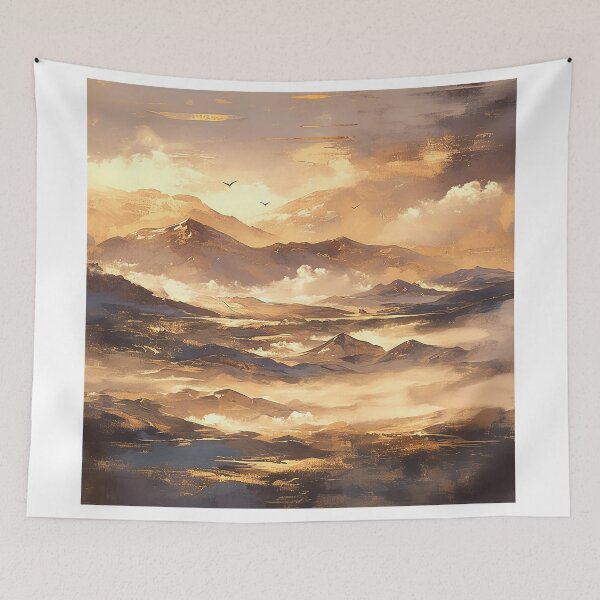 Item preview, Mountains with Golden Tips designed and sold by Christian Weiss.