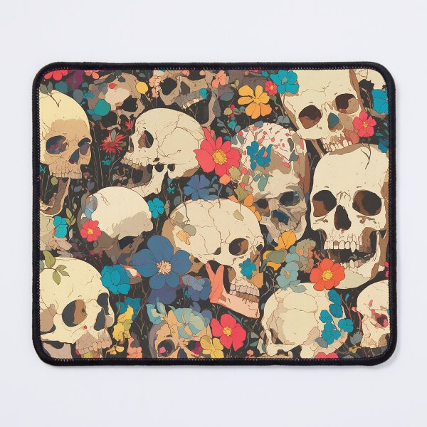 Item preview, Skeletons and Flowers Wallpaper designed and sold by Christian Weiss.