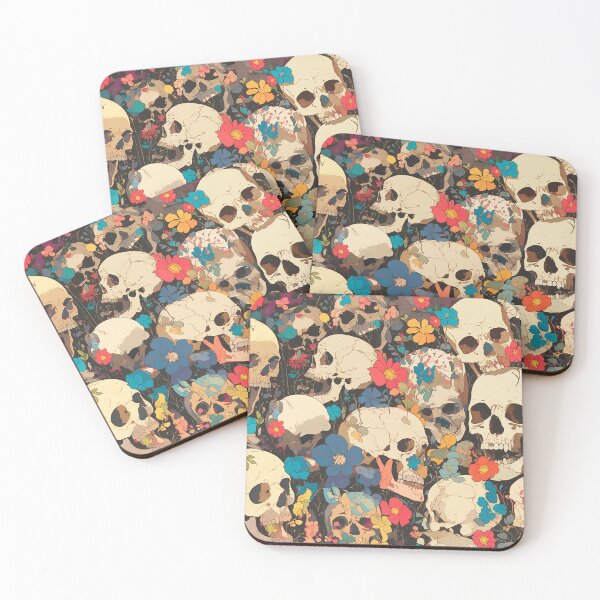 Item preview, Skeletons and Flowers Wallpaper designed and sold by Christian Weiss.