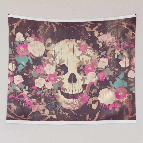Item preview, Floral Skeletons Wallpaper designed and sold by Christian Weiss.