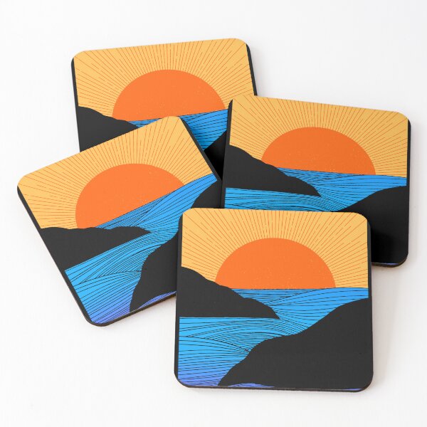 Item preview, Minimal beach landscape designed and sold by clingcling.