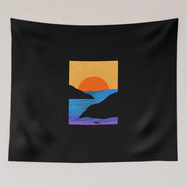 Item preview, Minimal beach landscape designed and sold by clingcling.