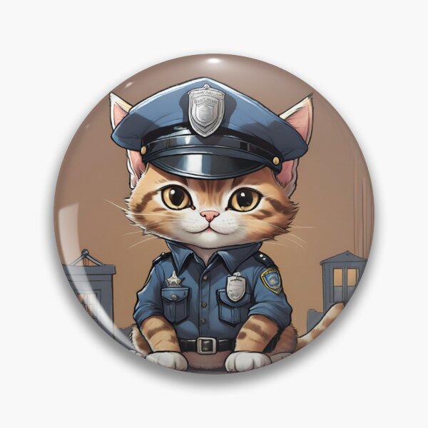Item preview, Policeman Kitty designed and sold by denydesigns.