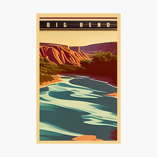 Item preview, Vintage Big Bend Travel Texas designed and sold by CattlettArt.