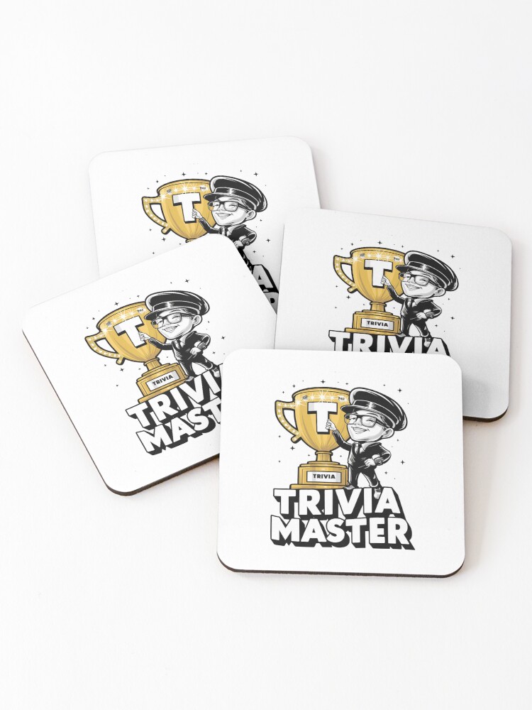 Thumbnail 1 of 5, Coasters (Set of 4), Trivia Master designed and sold by Peter Stawicki.