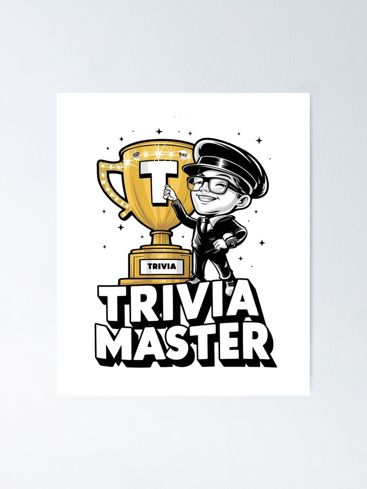 Thumbnail 1 of 3, Poster, Trivia Master designed and sold by Pstawicki.