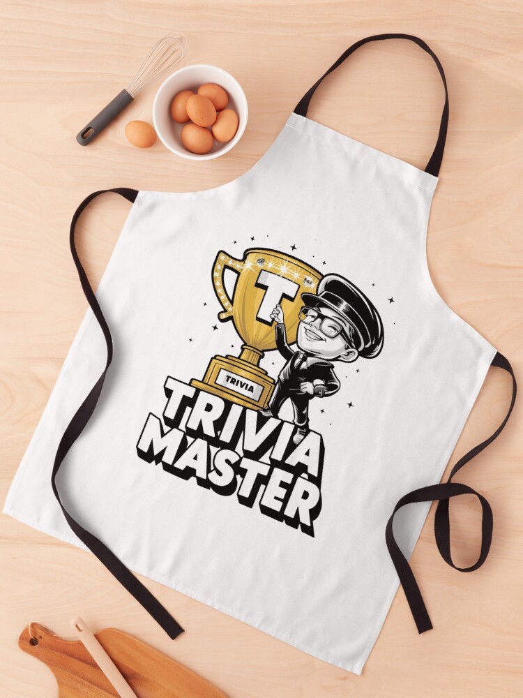 Thumbnail 1 of 6, Apron, Trivia Master designed and sold by Pstawicki.