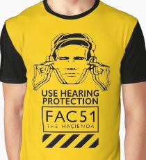 Hacienda FAC51 Use Hearing Protection Graphic T-Shirt