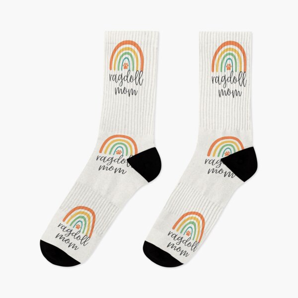 Artikelvorschau, Ragdoll-Mama – Bunter Regenbogen – Pfote – Geschenk für Katzenmama entworfen und verkauft von patternjp.