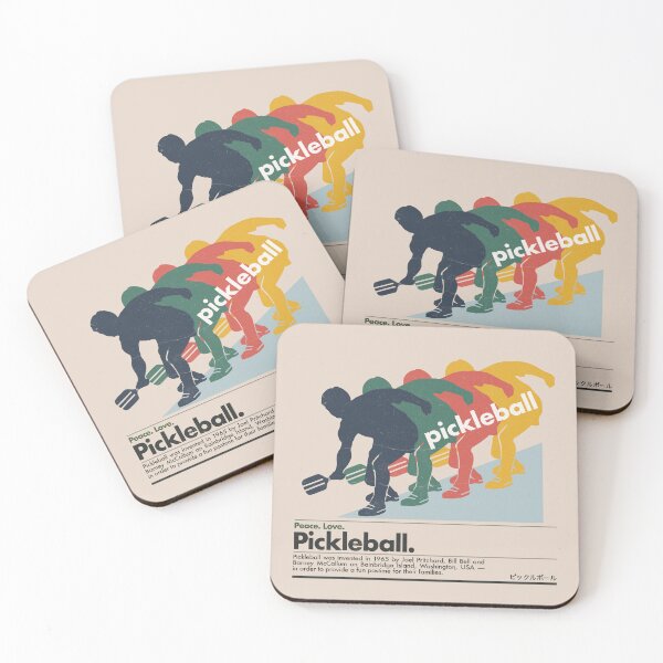 Item preview, PEACE LOVE PICKLEBALL RETRO SHIRT designed and sold by aydapadi.