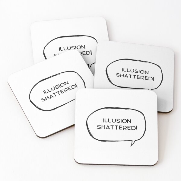 Item preview, raiden shogun illusion shattered quote designed and sold by renmei-studios.