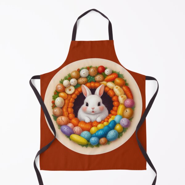 Item preview, Adorable bunny surrounded by multi-colored eggs designed and sold by Astralia.
